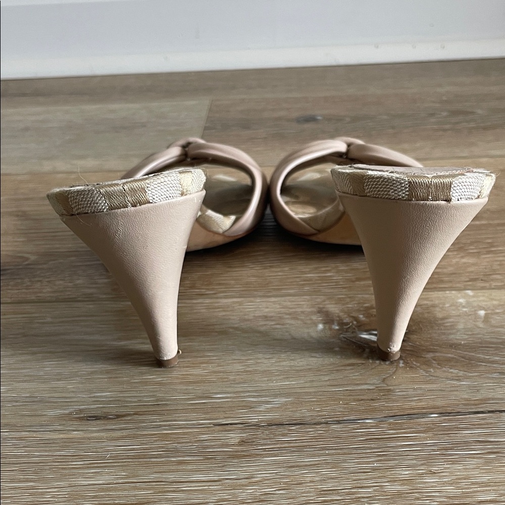 Coach Knot Leather Slide Mules 8B - Picture 9 of 12